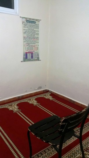 The prayer room in Morocco